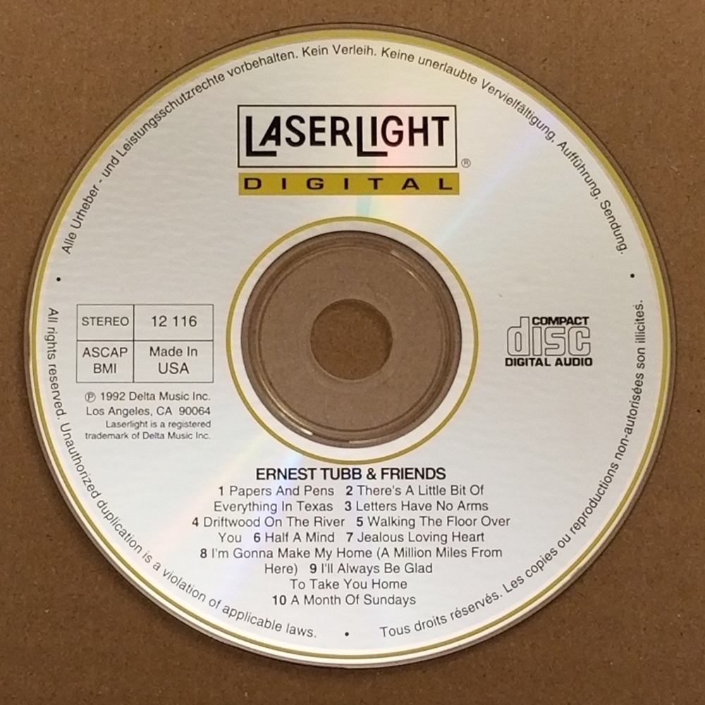 Ernest Tubb & Friends - Walking The Floor Over You